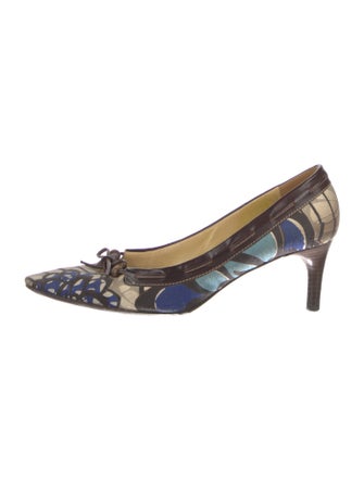 Cacharel Leather Printed Pumps