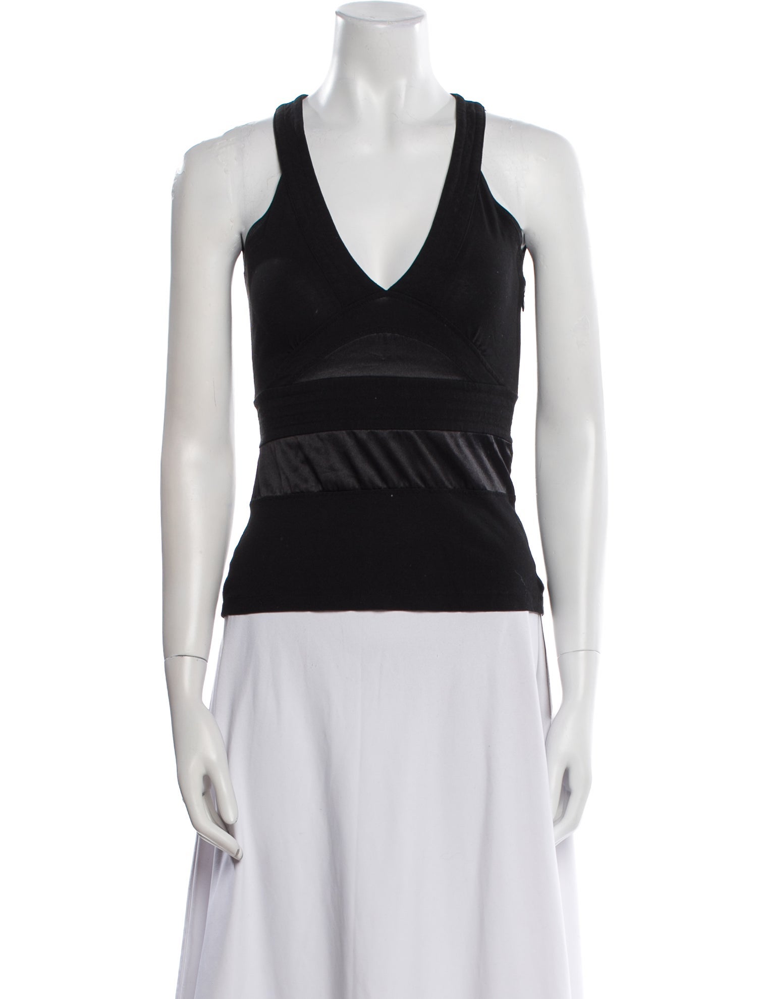 Cacharel Silk V-Neck Top