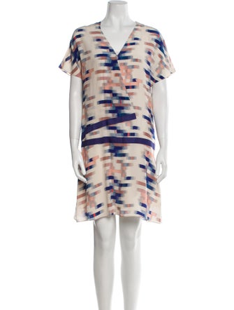 Cacharel Striped Grosgrain Trim Dress Set