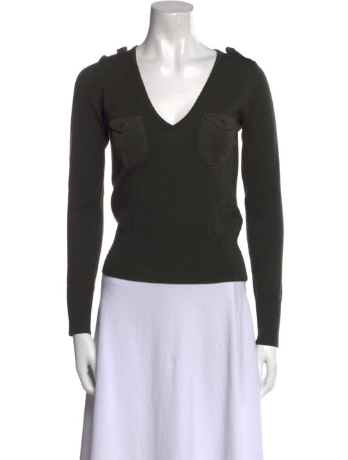 Cacharel Wool V-Neck Top