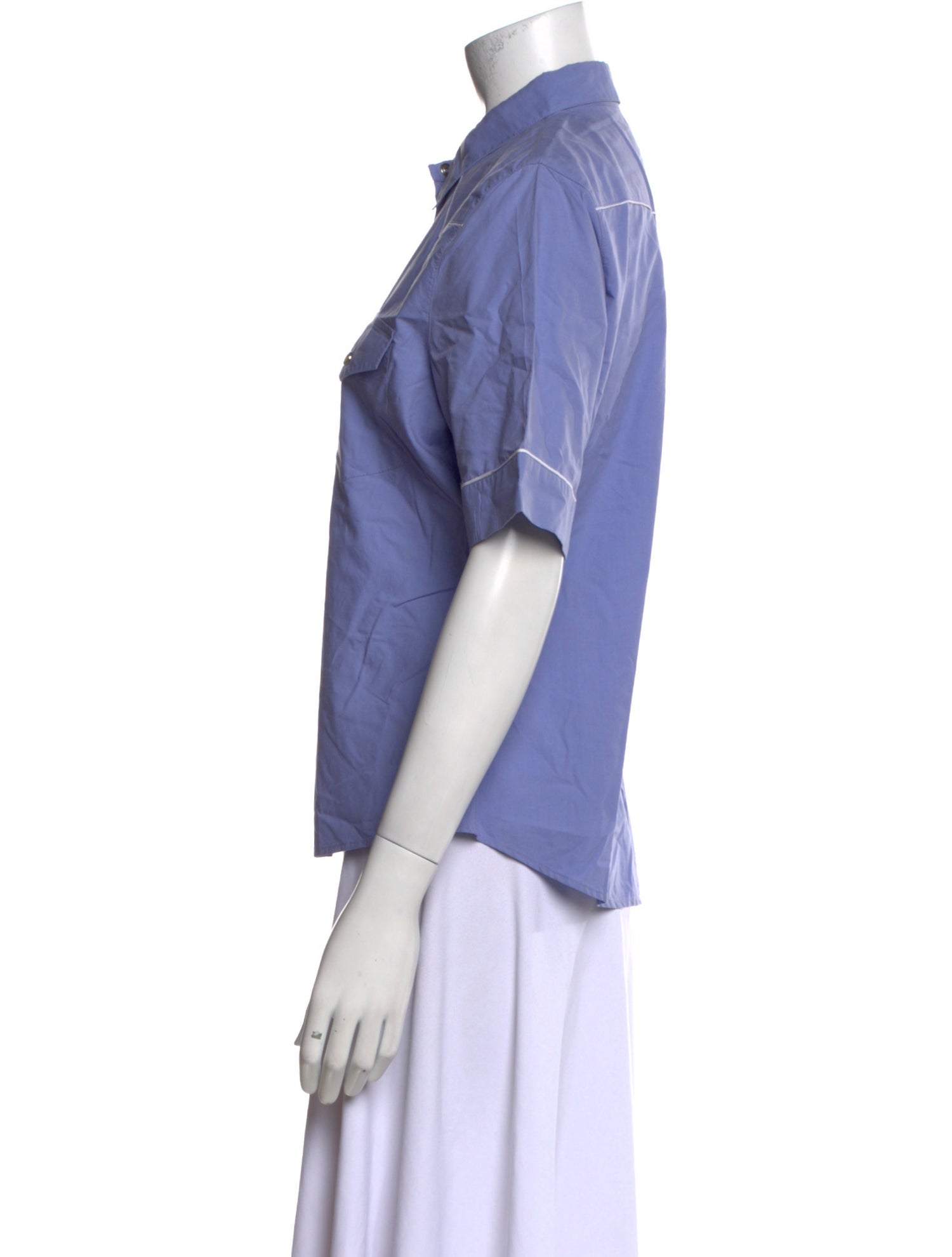 Cacharel Short Sleeve Button-Up Top