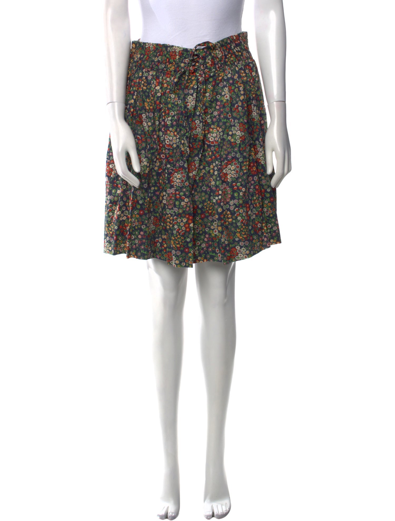 Cacharel Floral Print Knee-Length Skirt