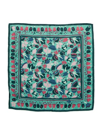 Cacharel Silk Floral Print Scarf