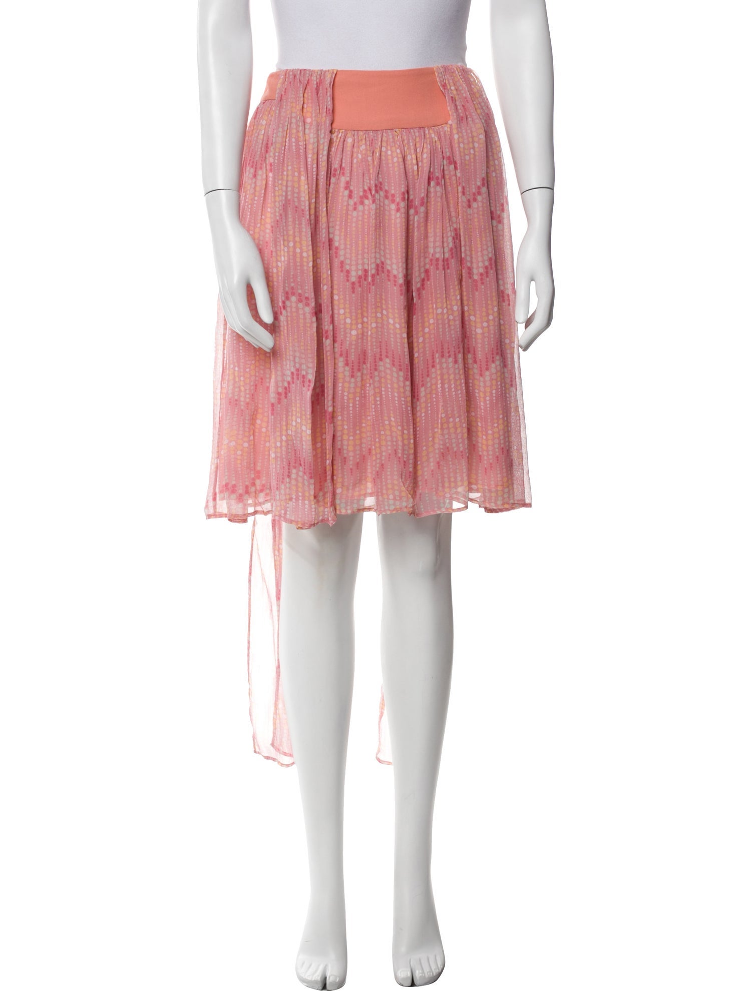 Cacharel Silk Knee-Length Skirt