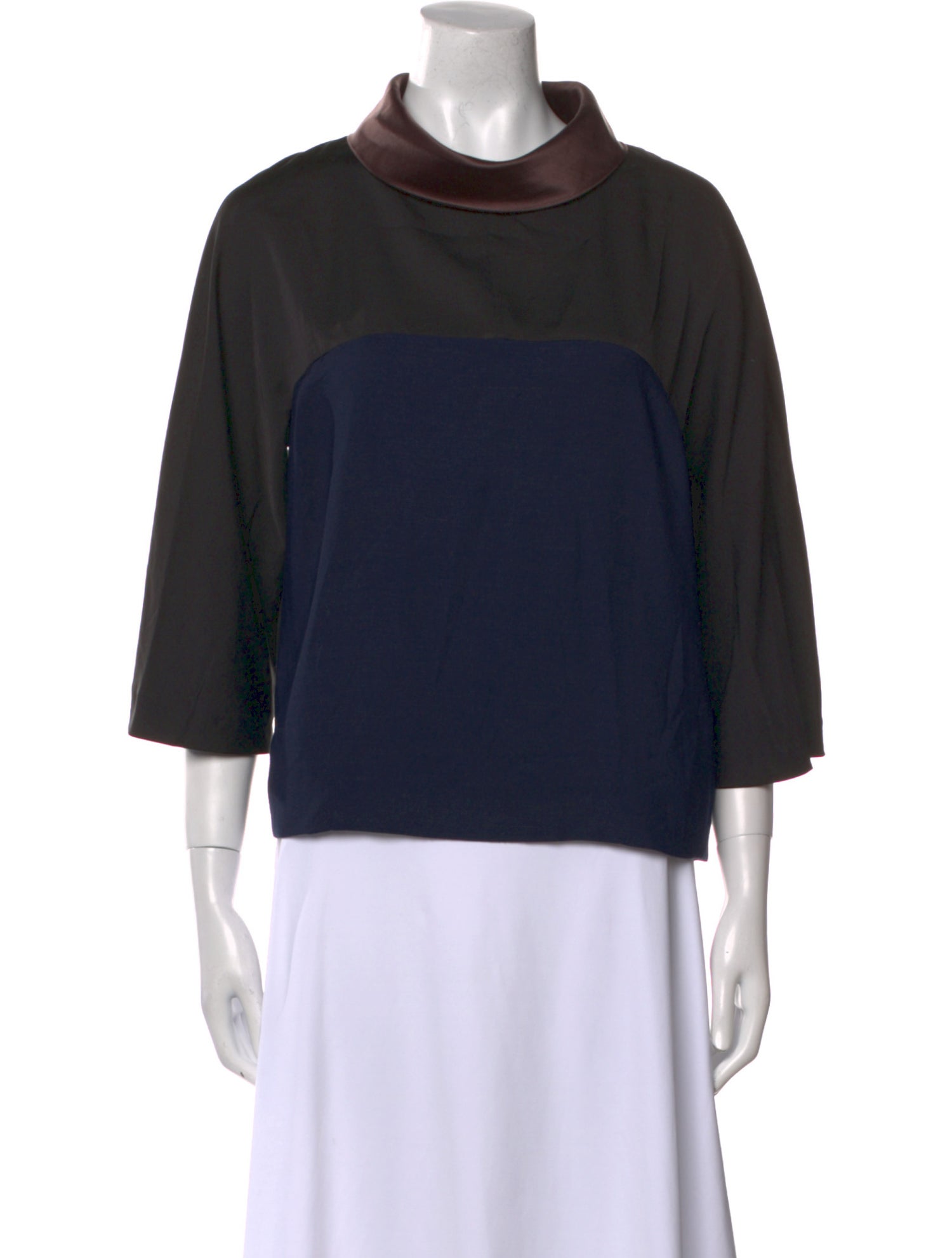 Cacharel Silk Cowl Neck Sweatshirt