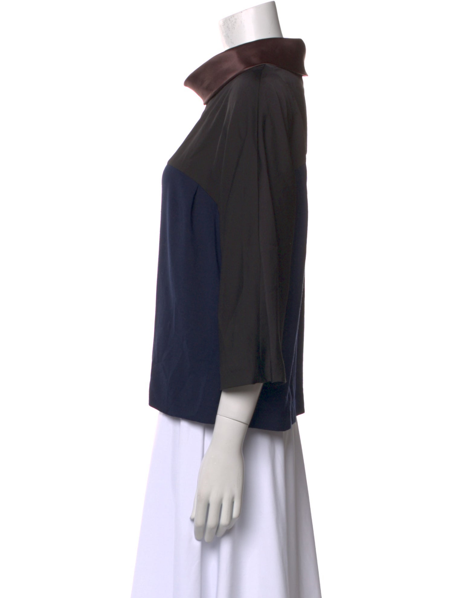 Cacharel Silk Cowl Neck Sweatshirt