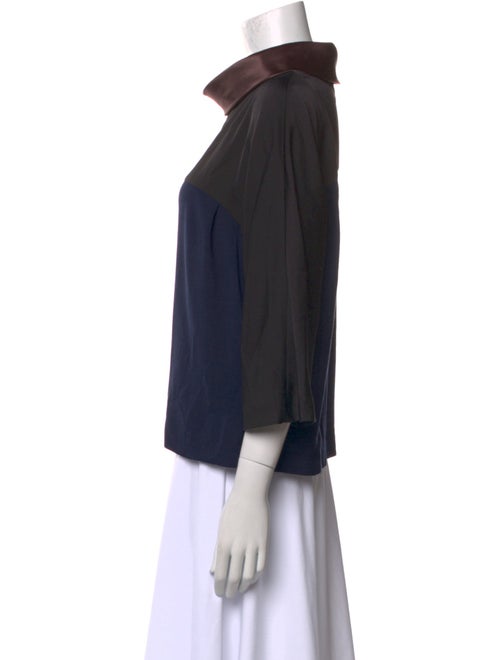 Cacharel Silk Cowl Neck Sweatshirt