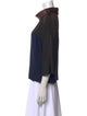 Cacharel Silk Cowl Neck Sweatshirt