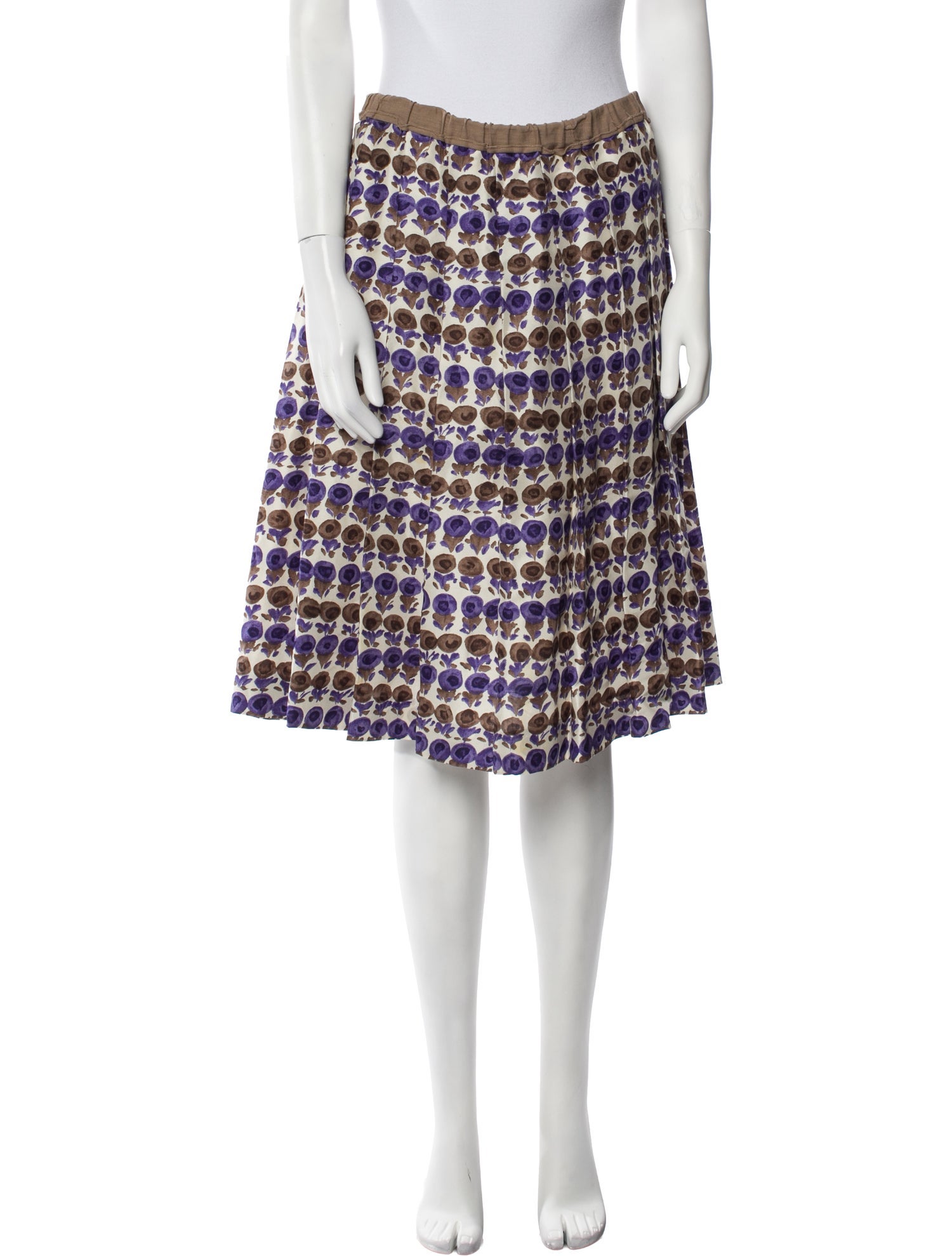 Cacharel Silk Knee-Length Skirt