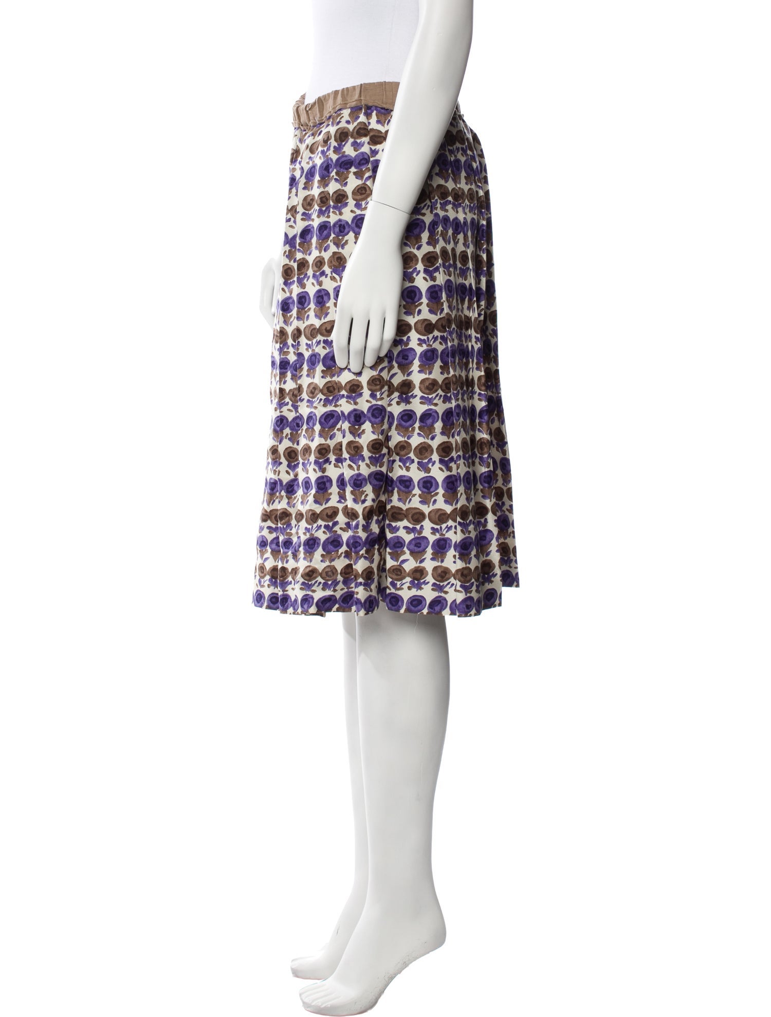 Cacharel Silk Knee-Length Skirt