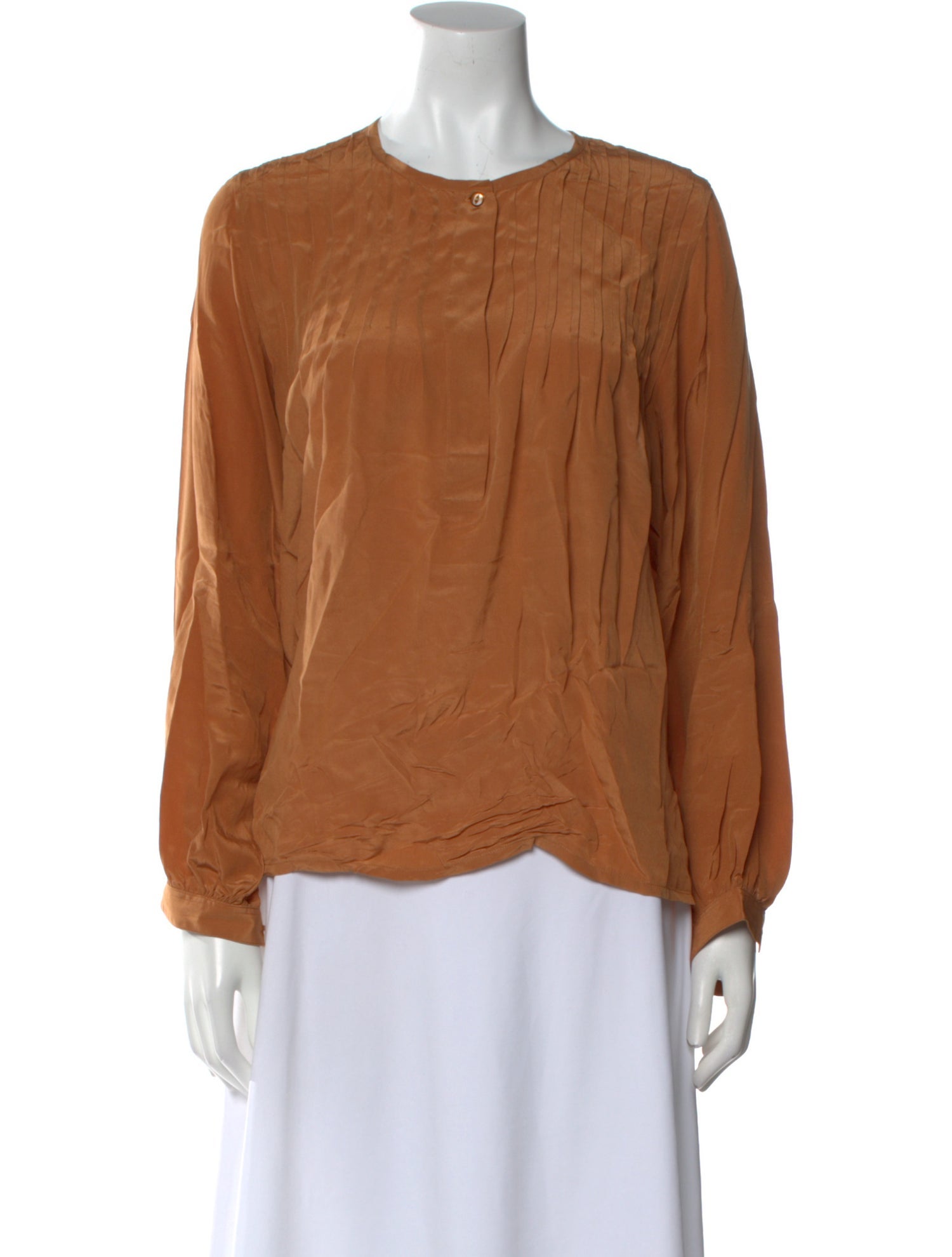 Cacharel Silk Crew Neck Blouse