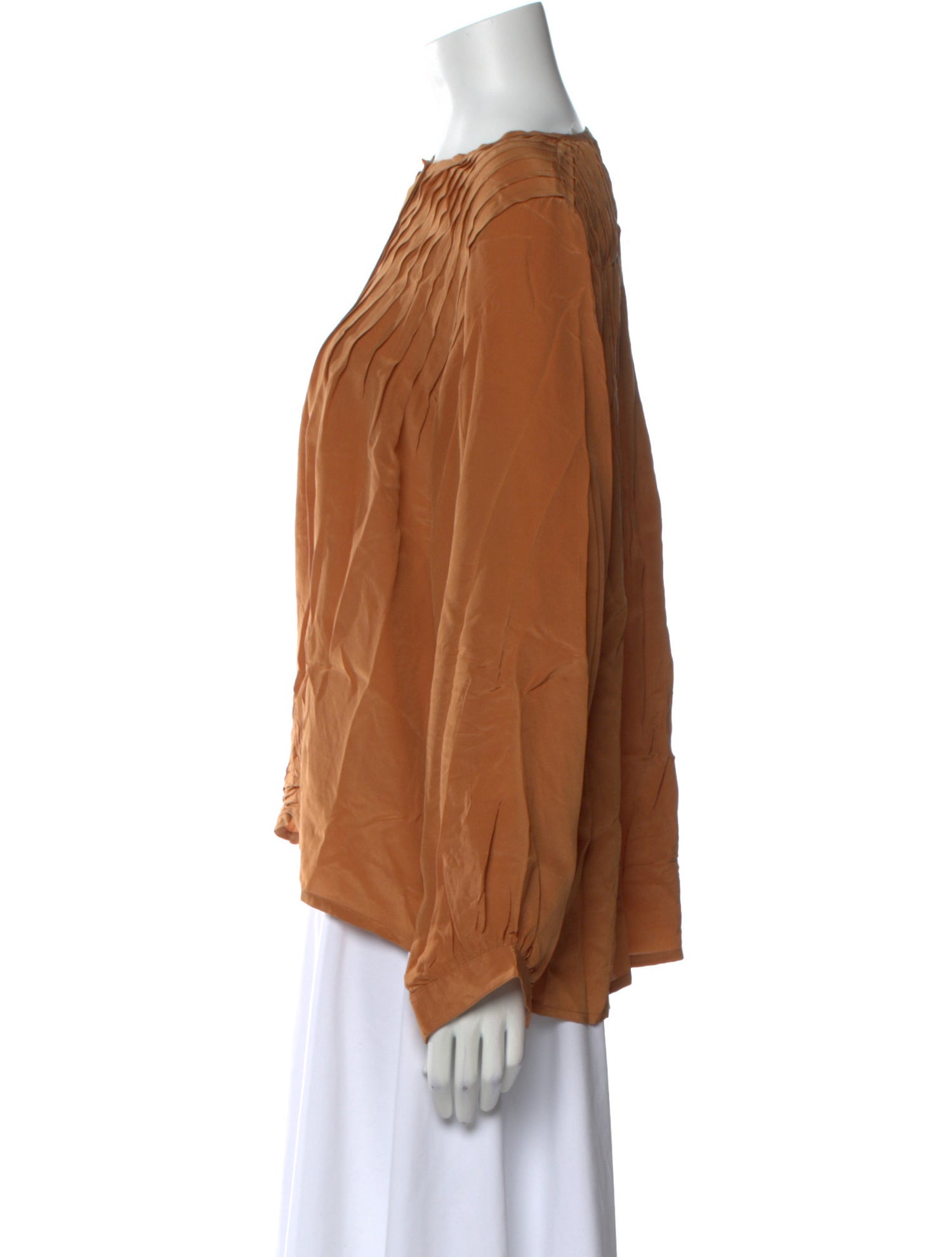 Cacharel Silk Crew Neck Blouse