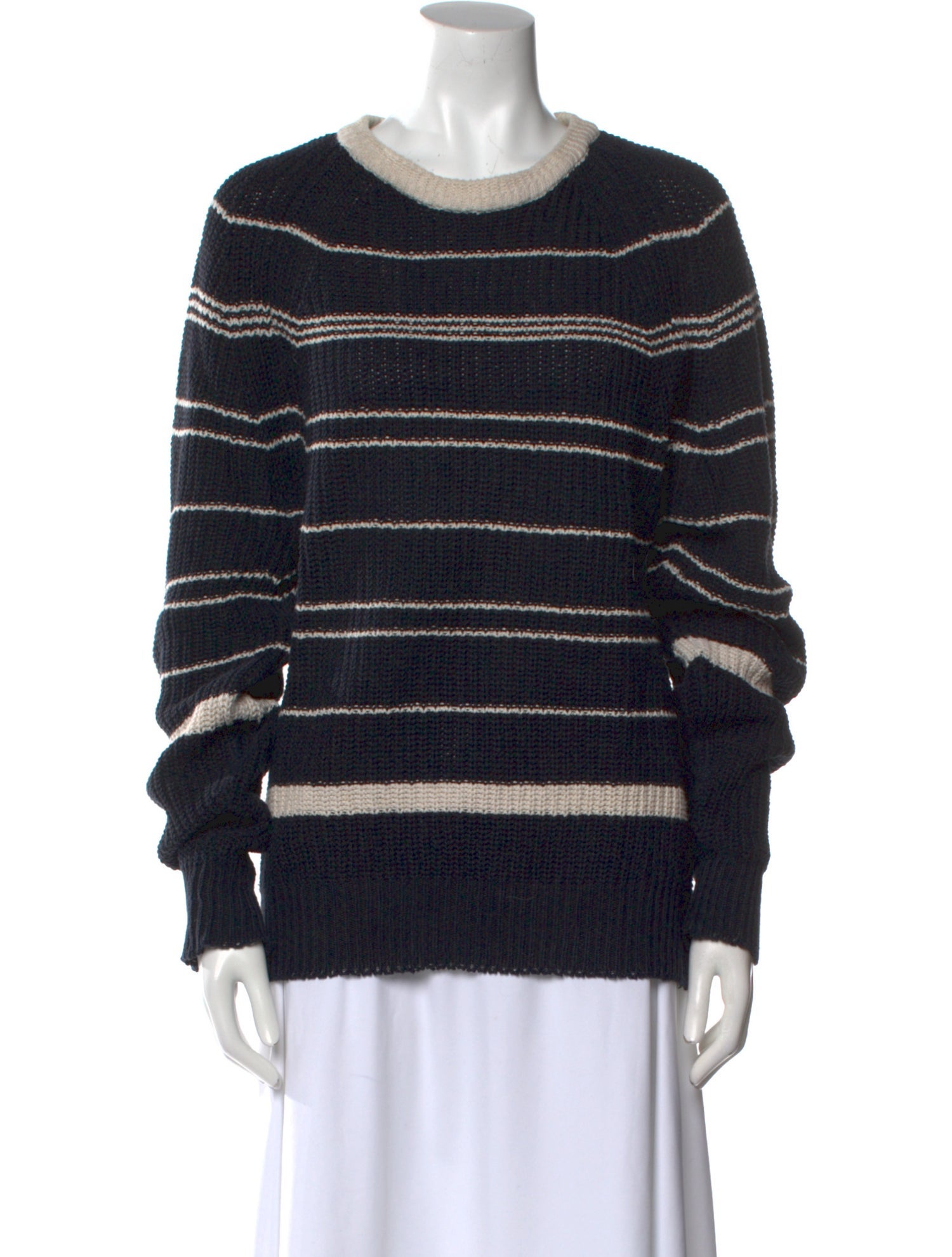 Cacharel Striped Crew Neck Sweater