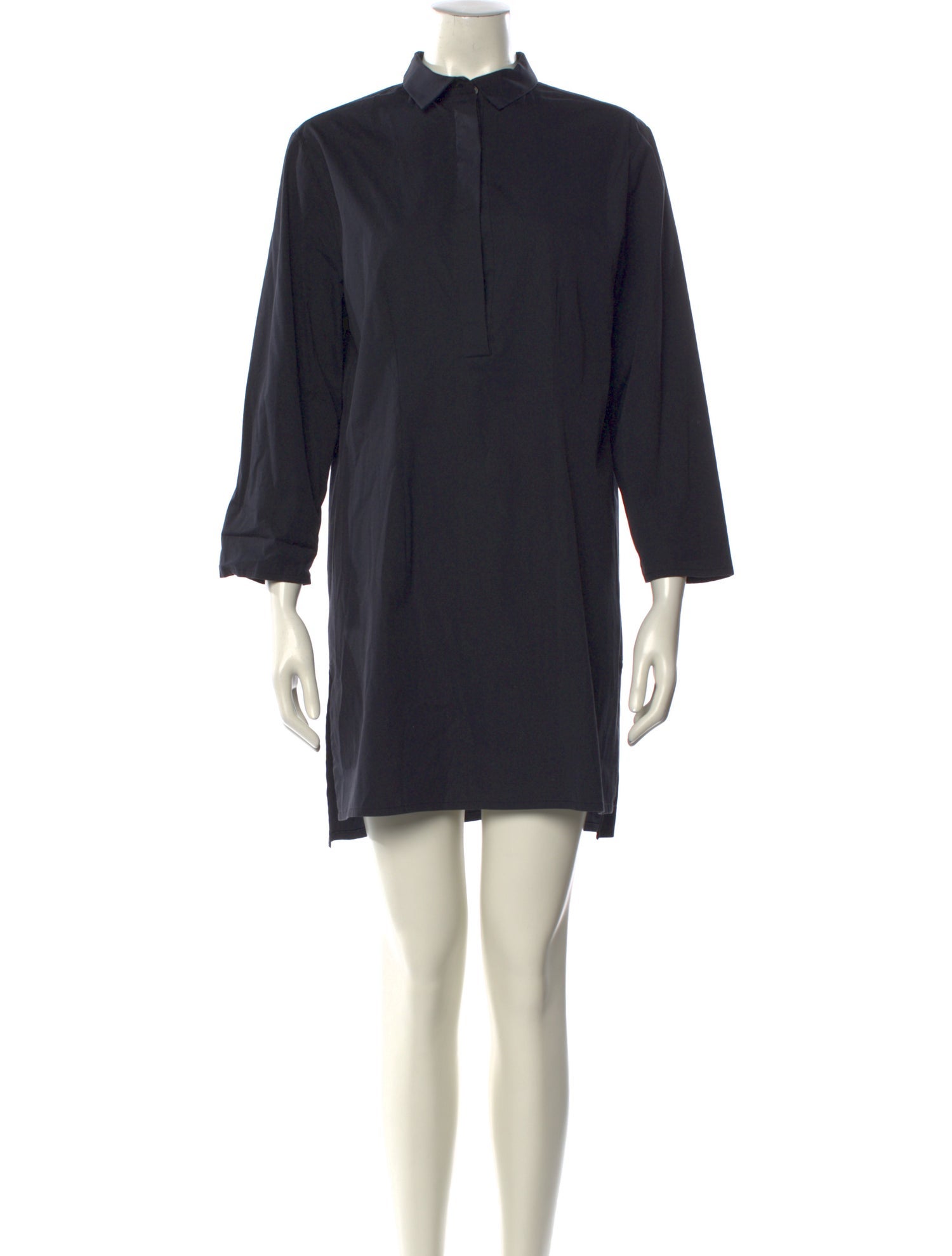 Cacharel Mock Neck Mini Dress