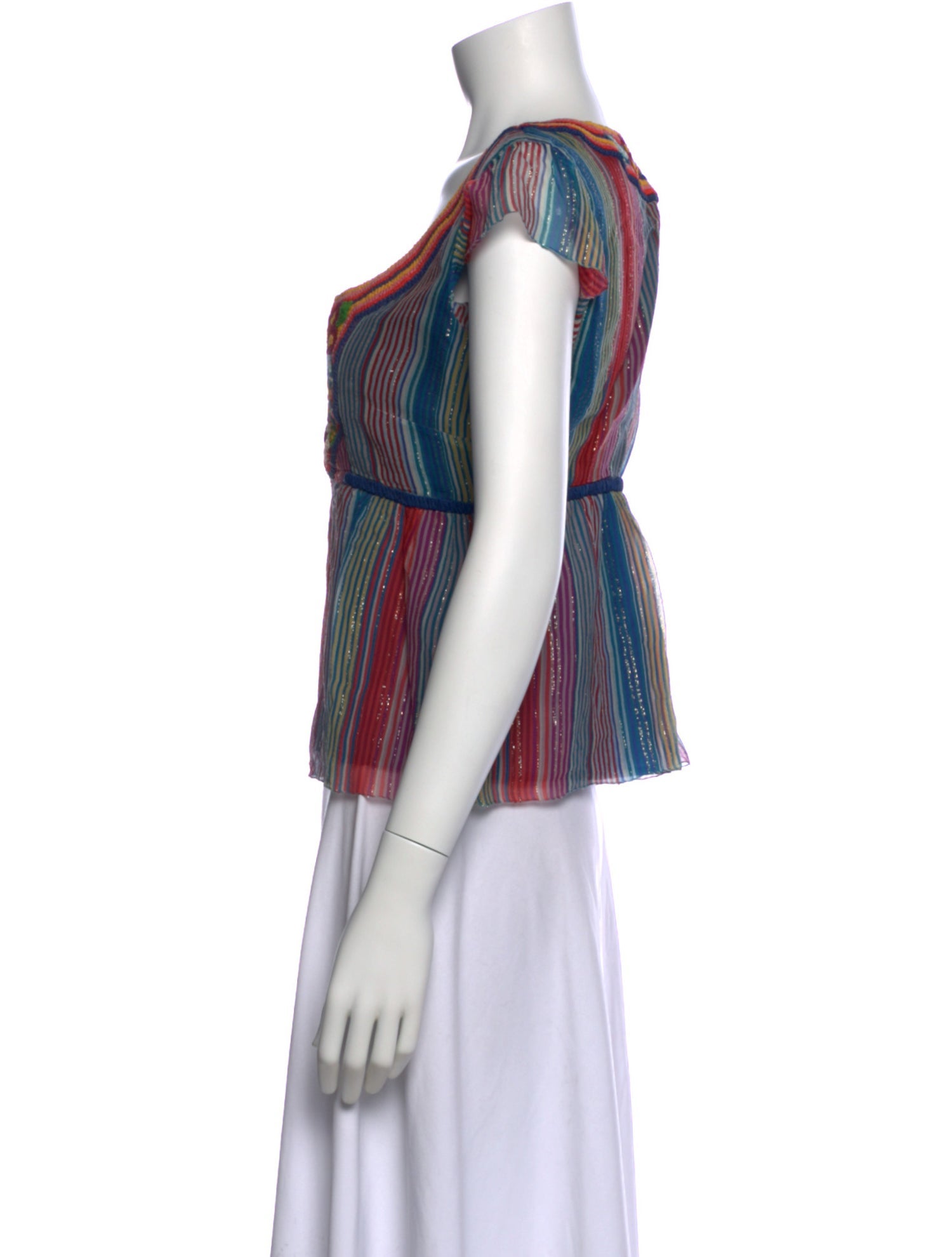 Cacharel Silk Striped Top