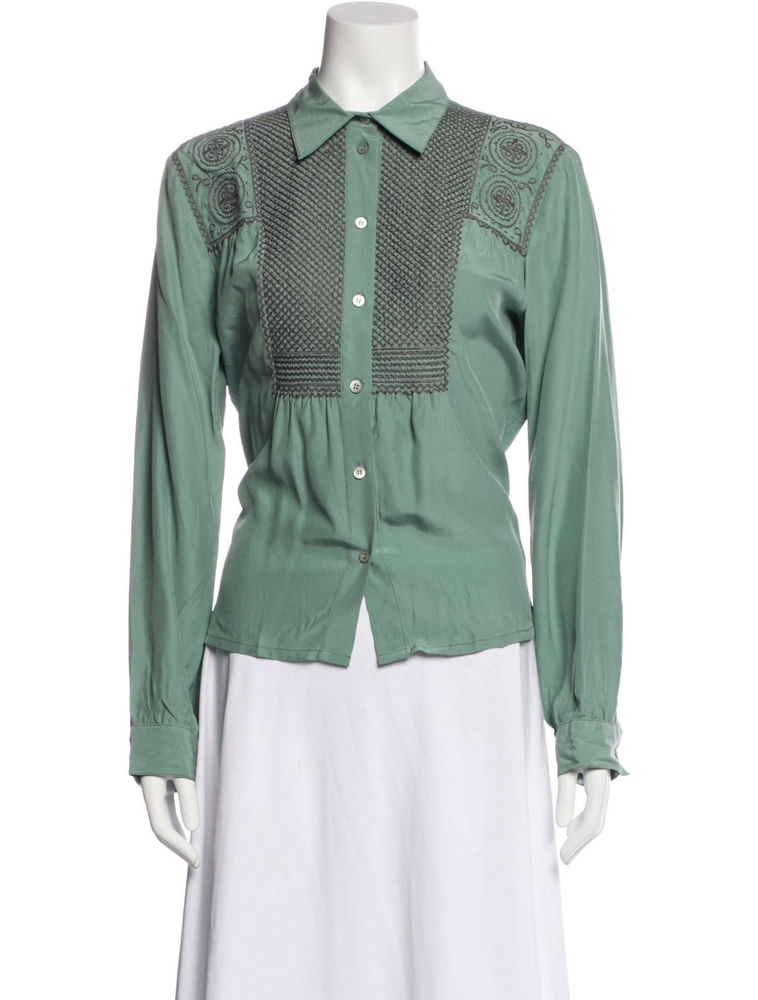 Cacharel Silk Patterned Blouse