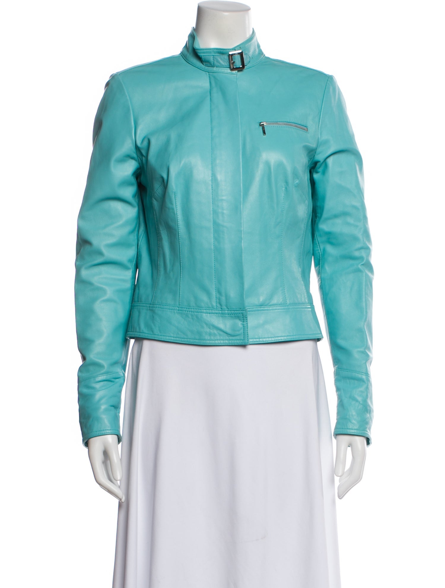 Cacharel Leather Biker Jacket