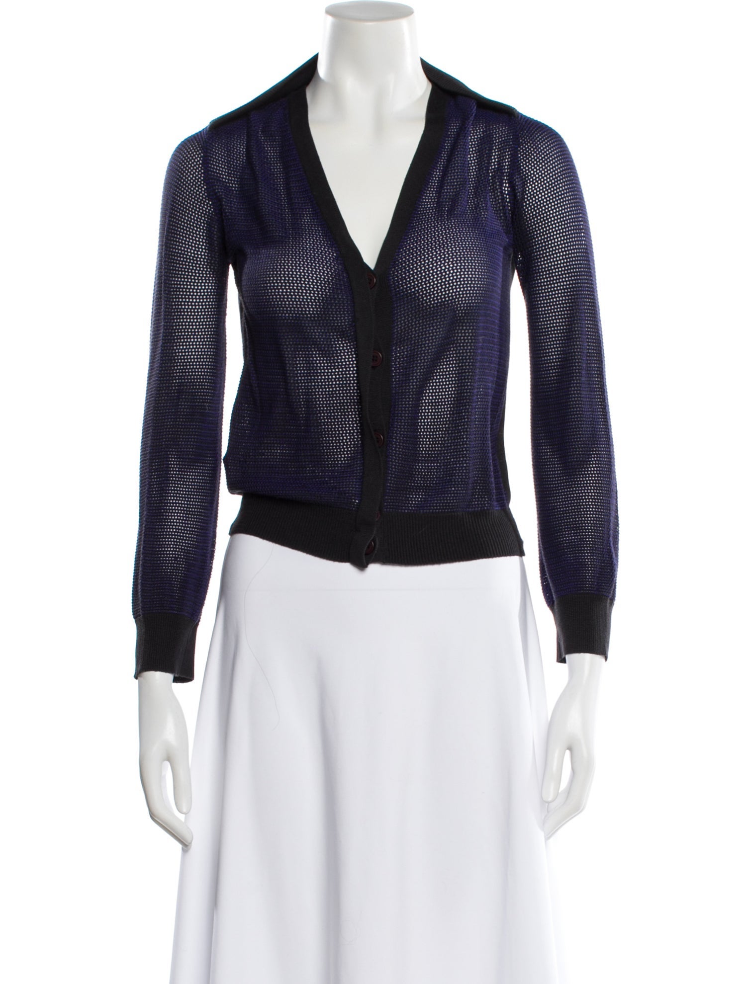 Cacharel Silk V-Neck Sweater