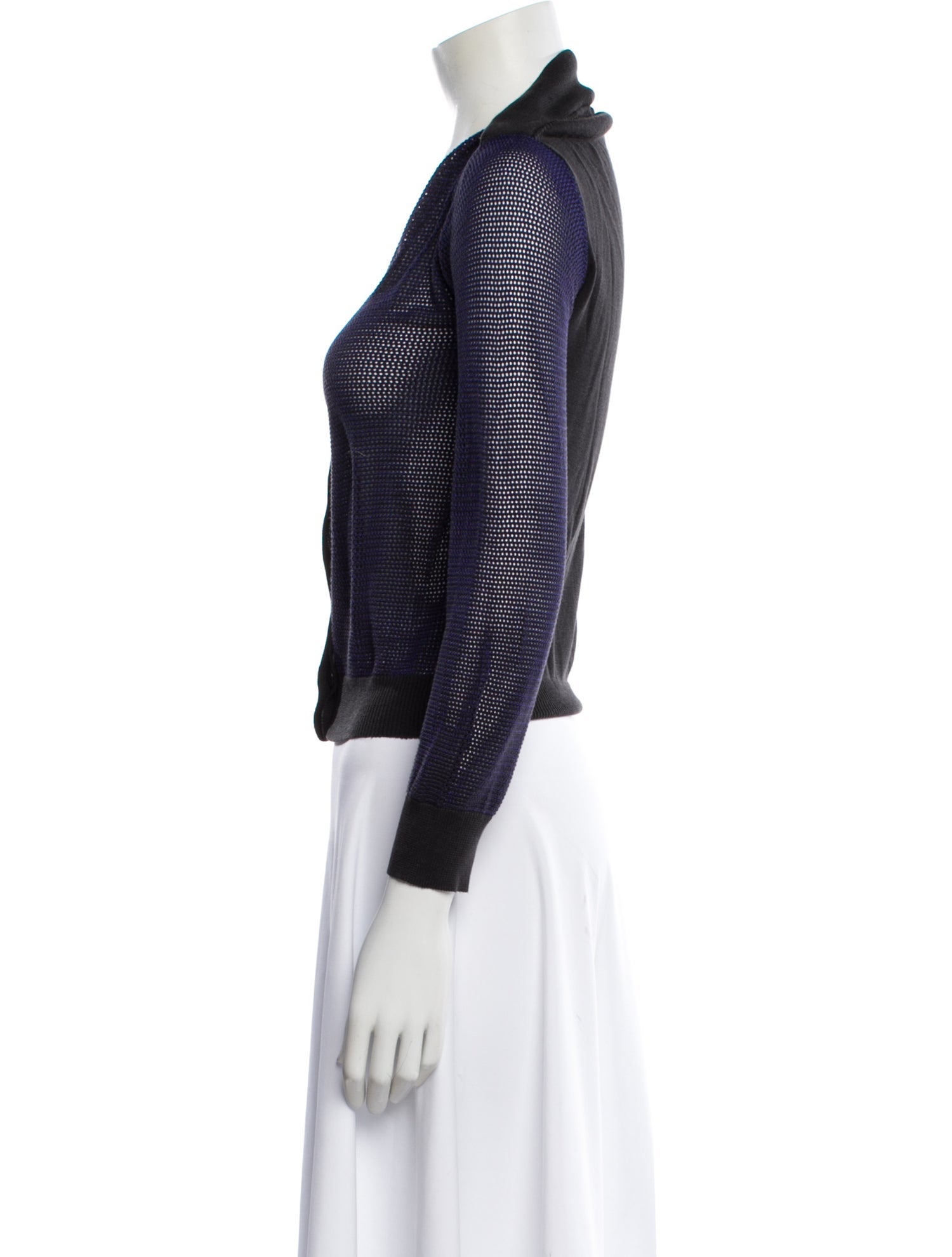 Cacharel Silk V-Neck Sweater