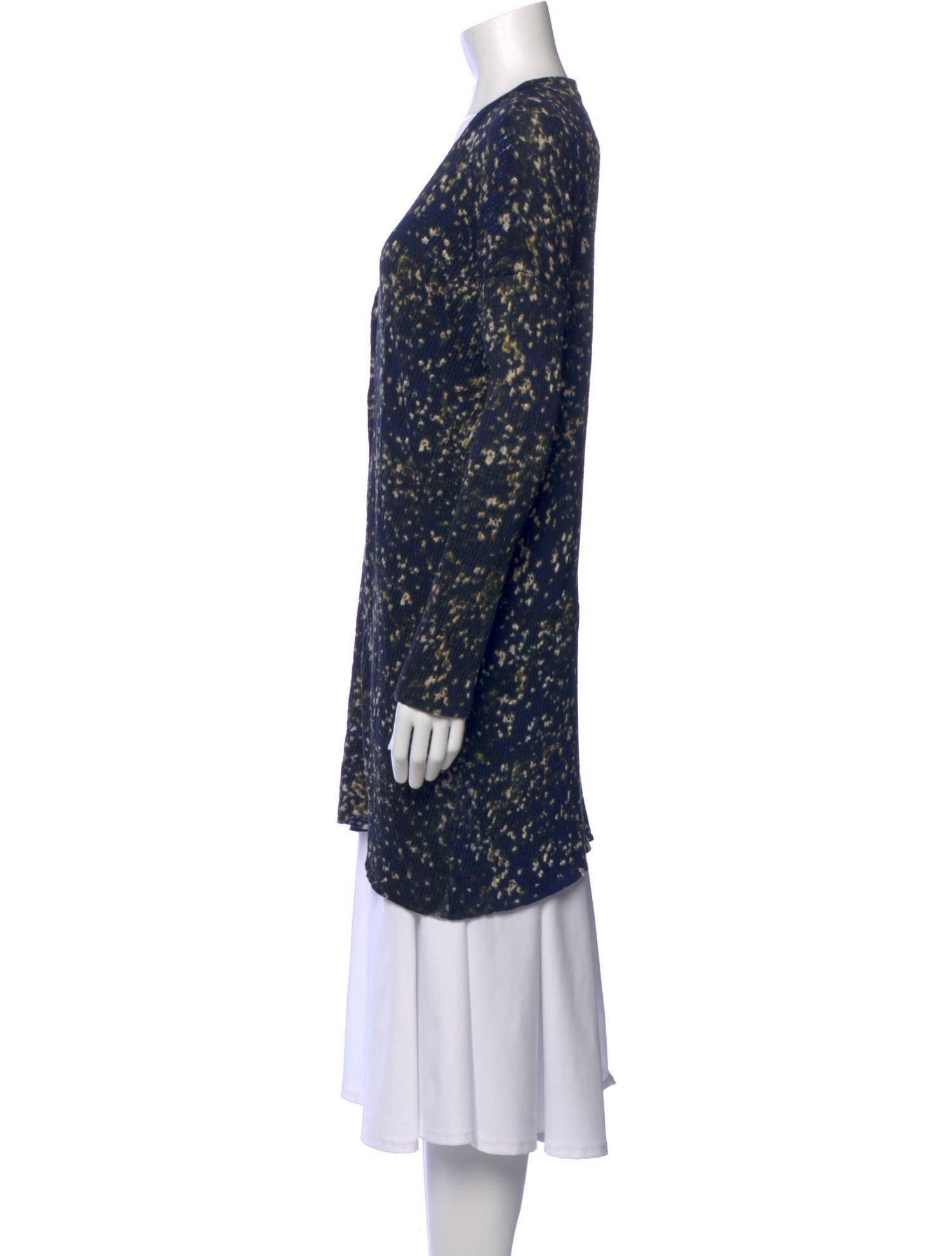 Cacharel Printed V-Neck Sweater