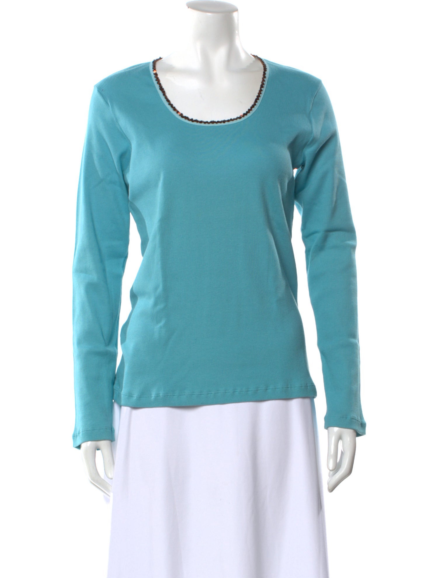 Cacharel Crew Neck Long Sleeve Top