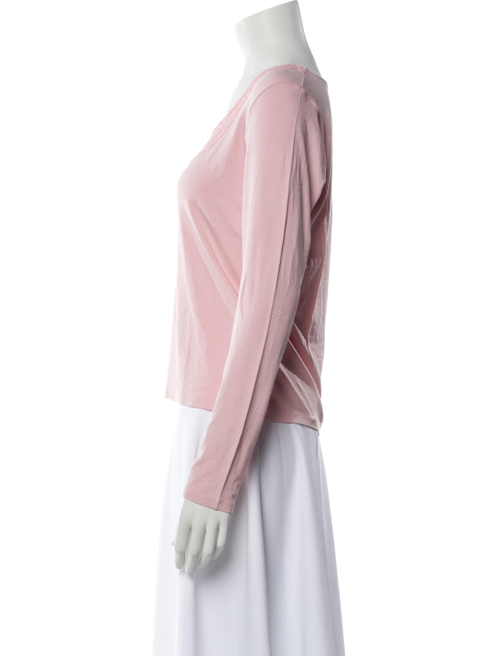 Cacharel Scoop Neck Long Sleeve Top