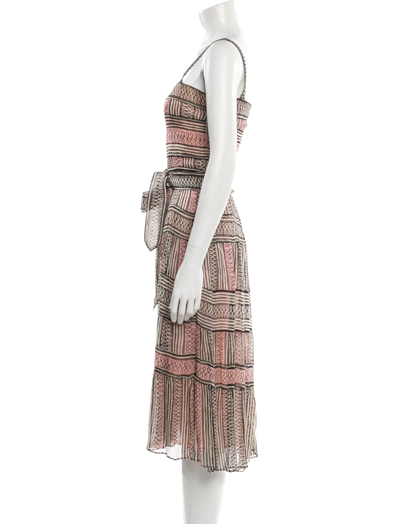 Cacharel Silk Midi Length Dress