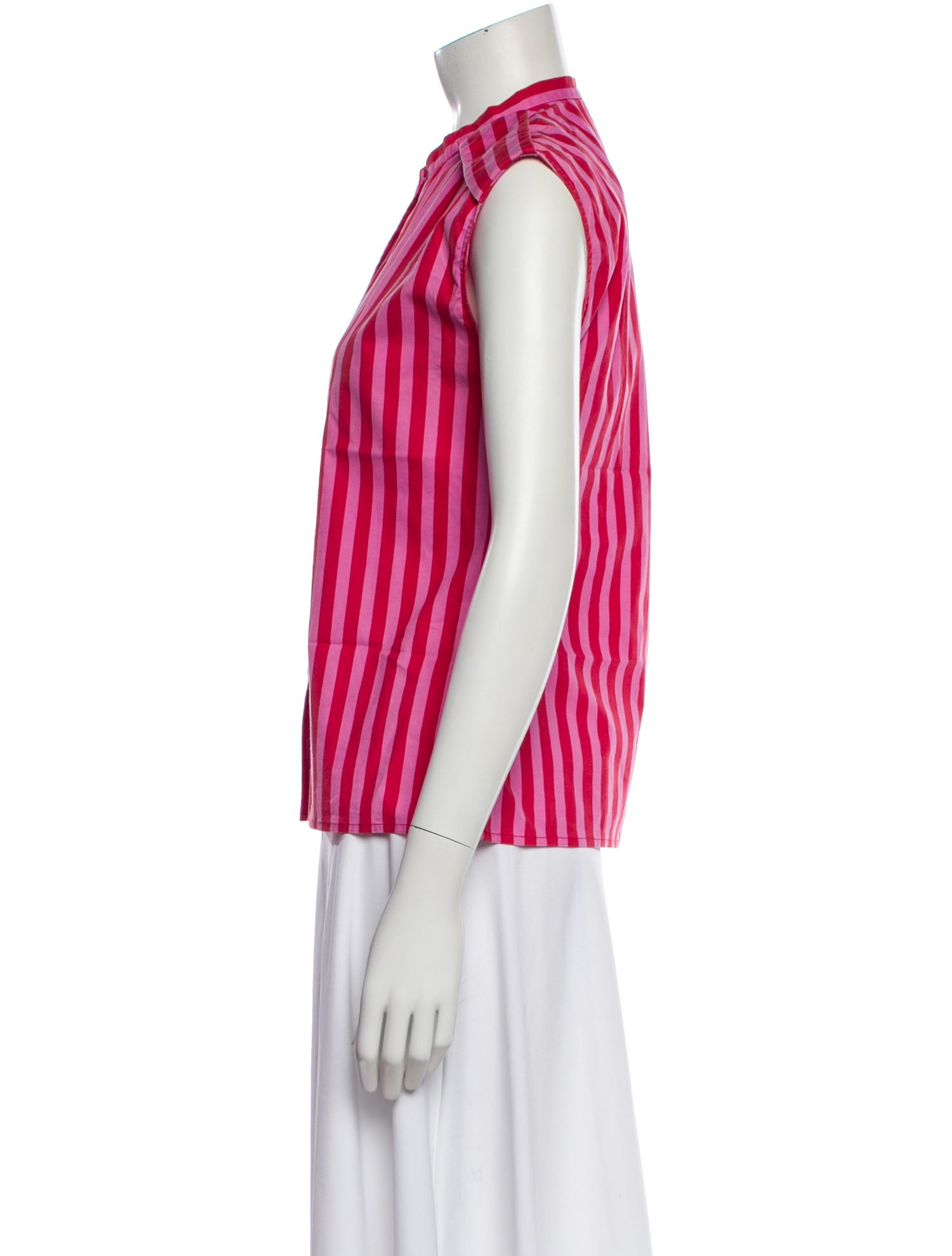 Cacharel Striped Sleeveless Blouse