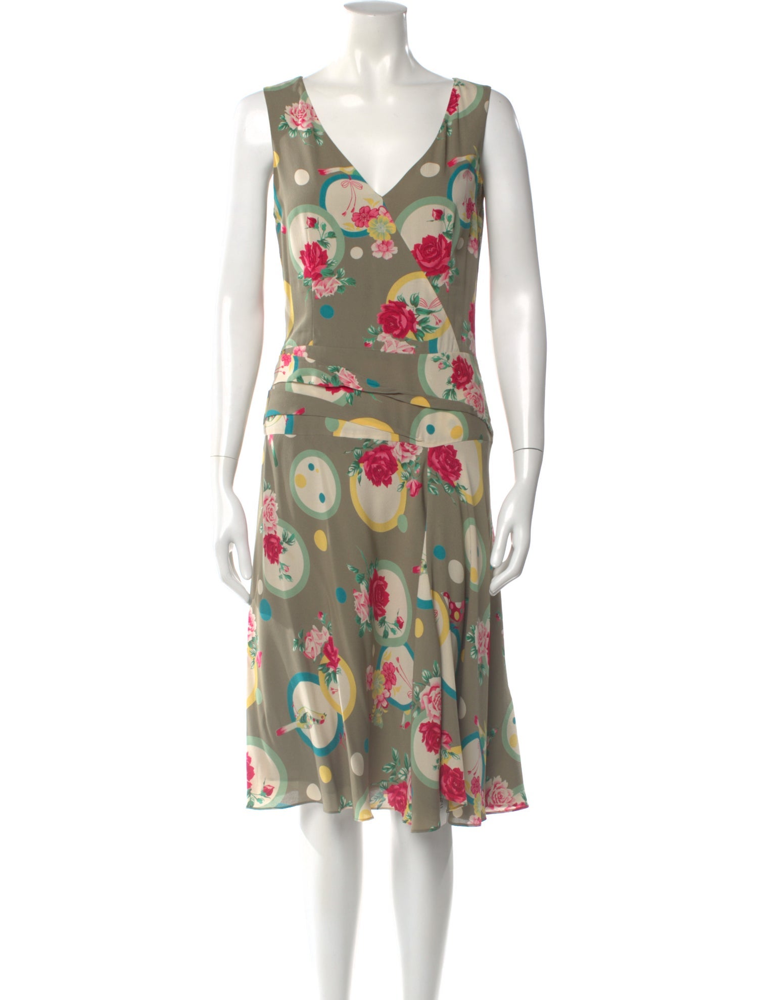 Cacharel Silk Midi Length Dress