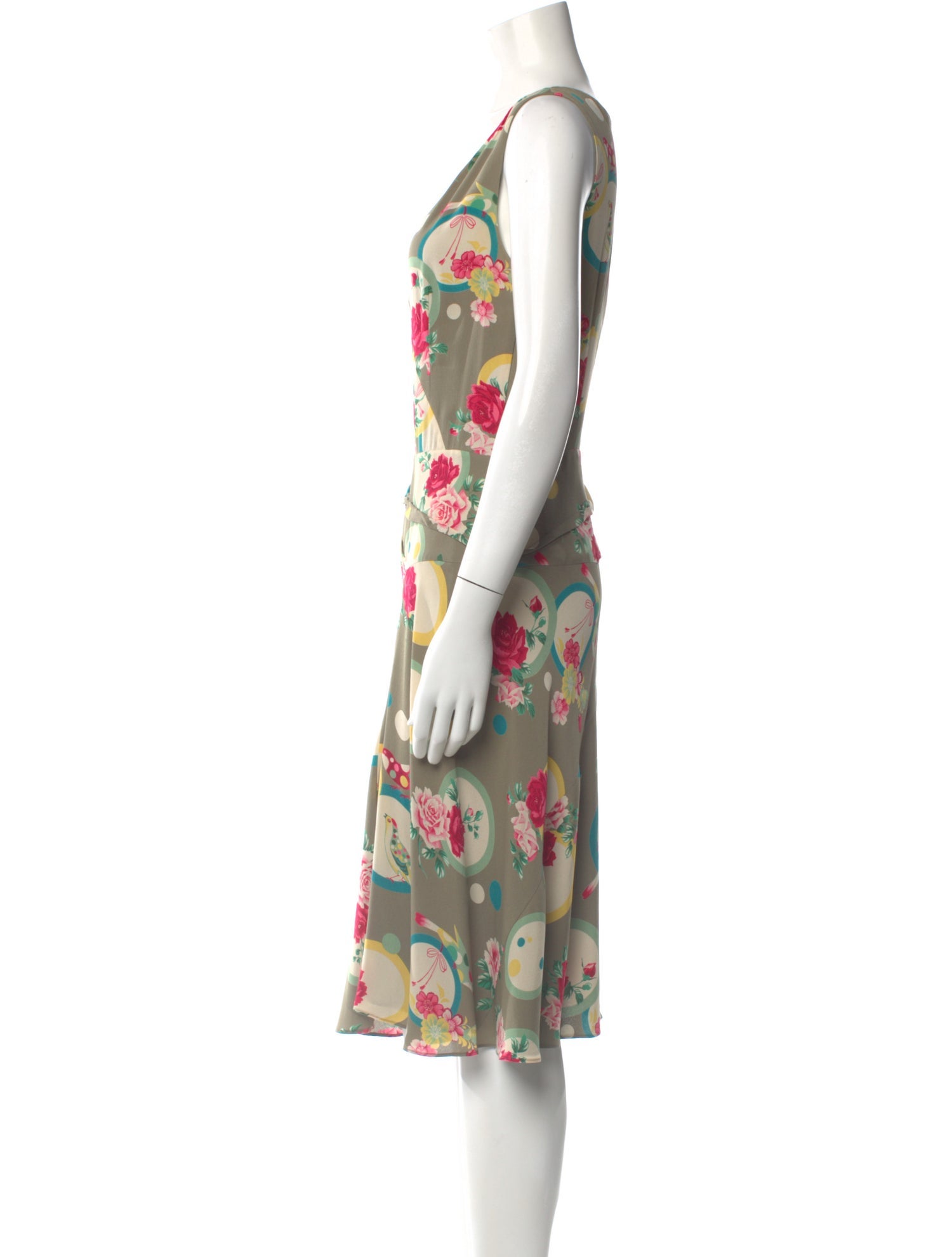 Cacharel Silk Midi Length Dress