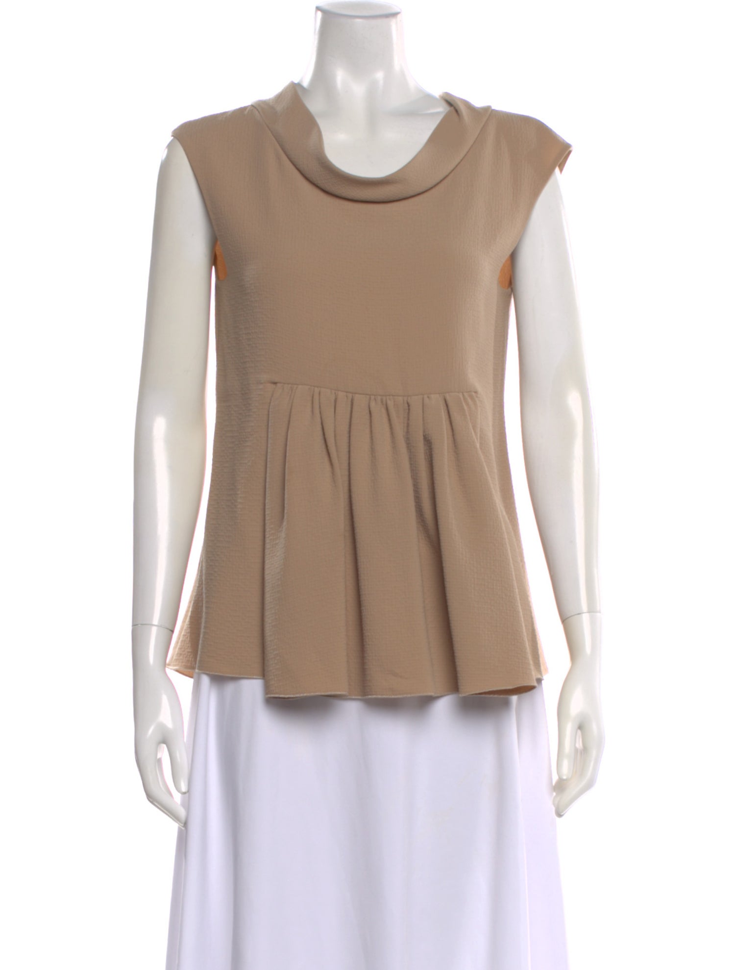 Cacharel Cowl Neck Sleeveless Top