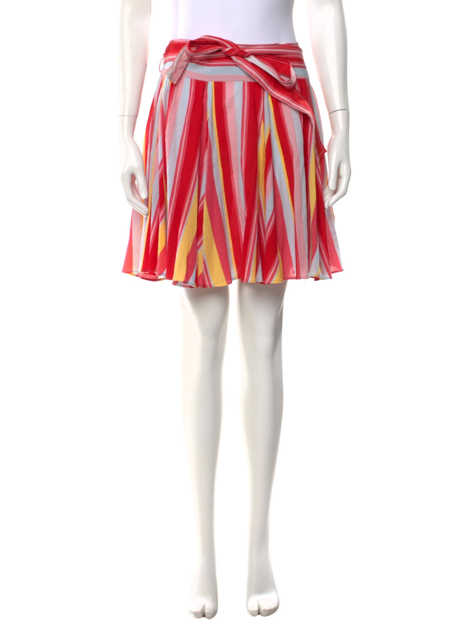 Cacharel Striped Mini Skirt