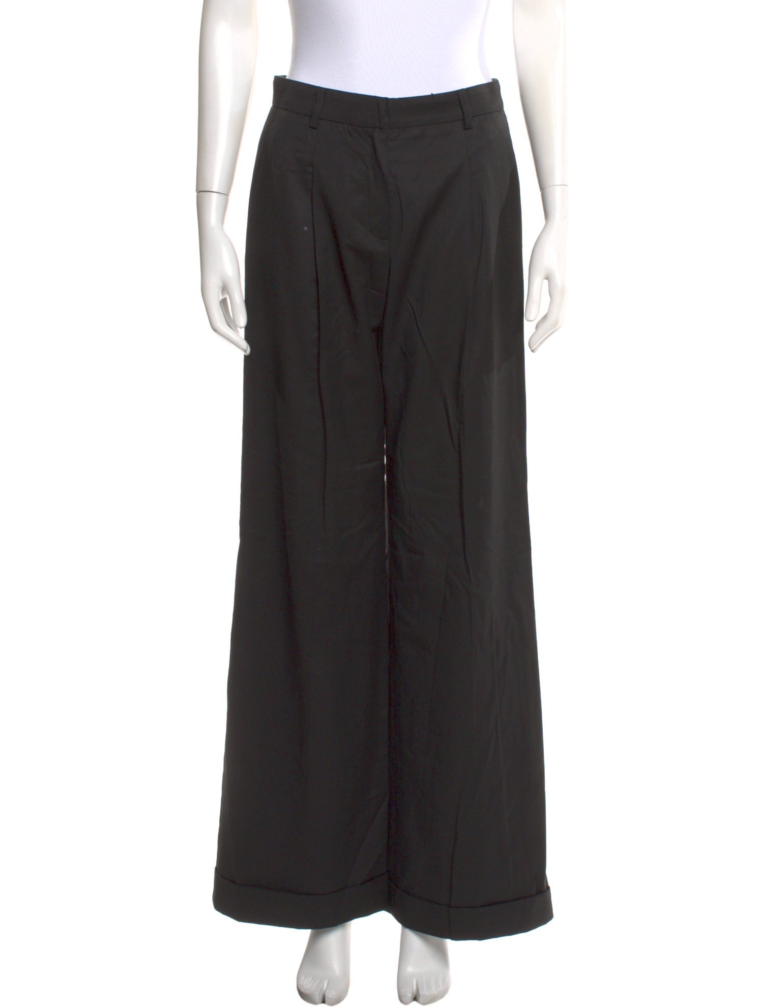 Cacharel Virgin Wool Wide Leg Pants
