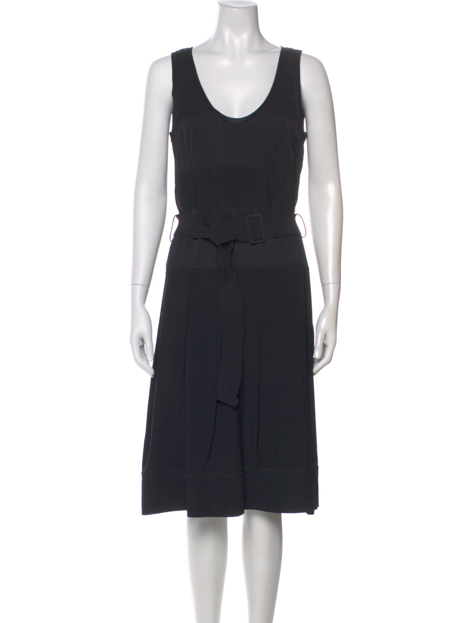 Cacharel Scoop Neck Midi Length Dress