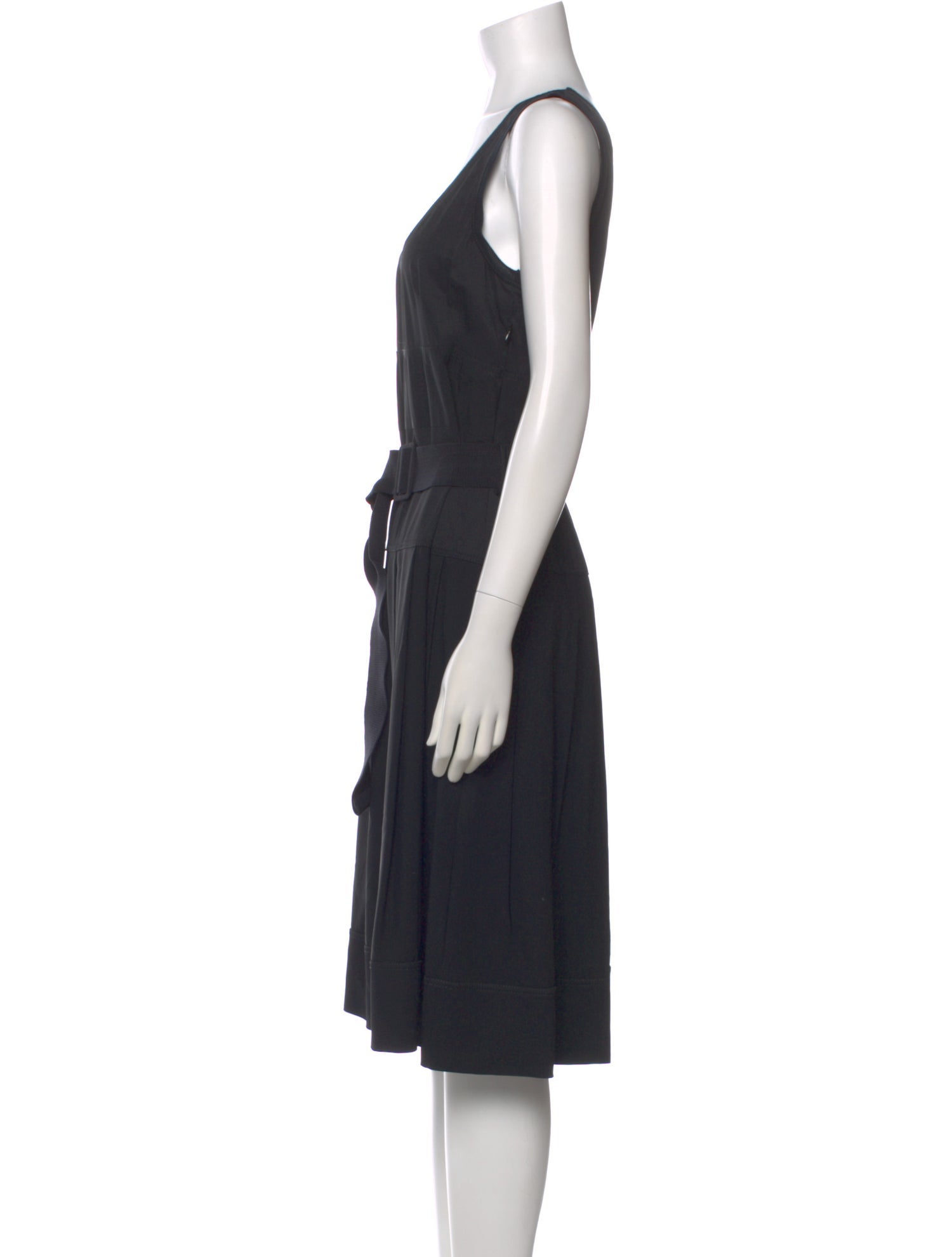 Cacharel Scoop Neck Midi Length Dress
