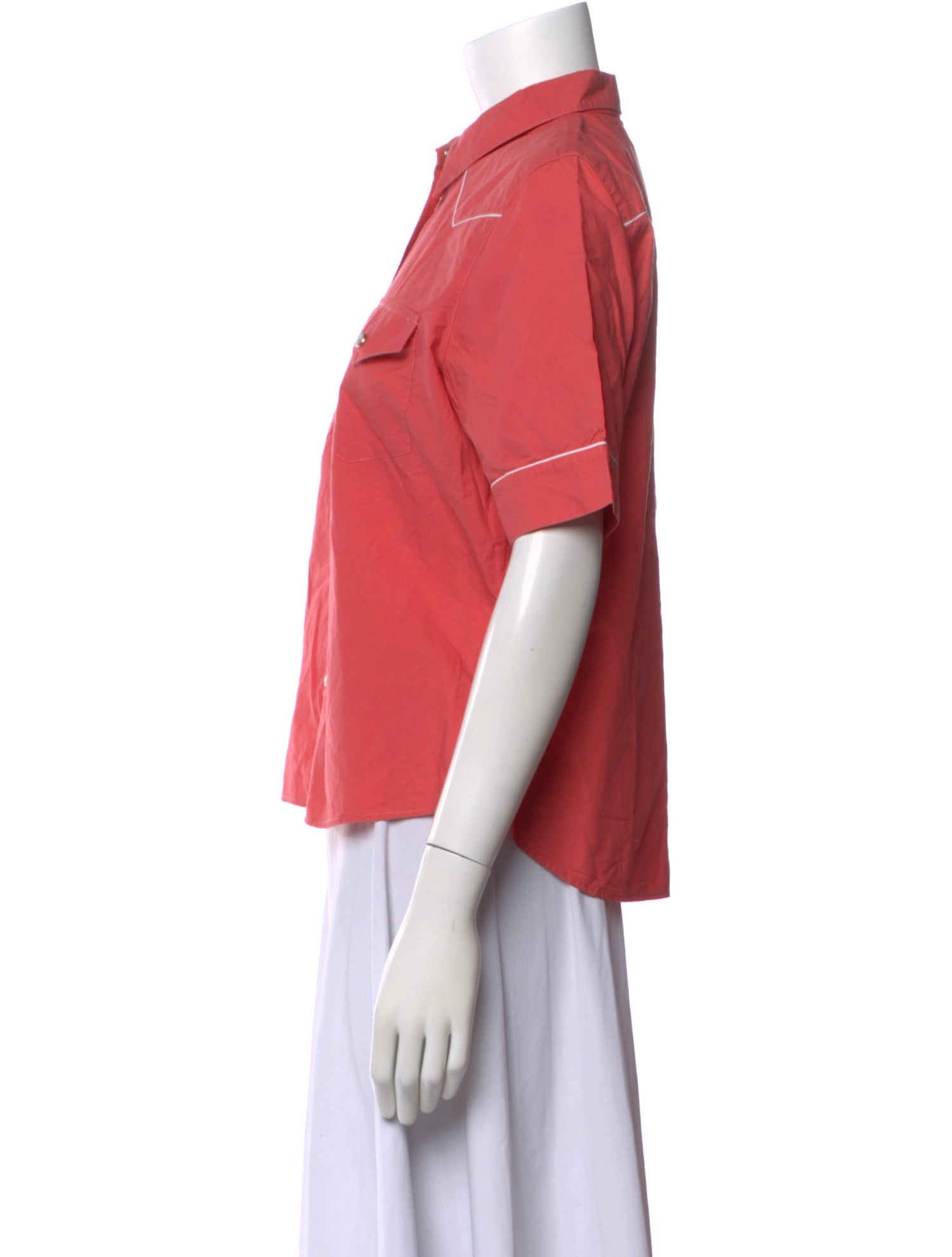 Cacharel Short Sleeve Button-Up Top