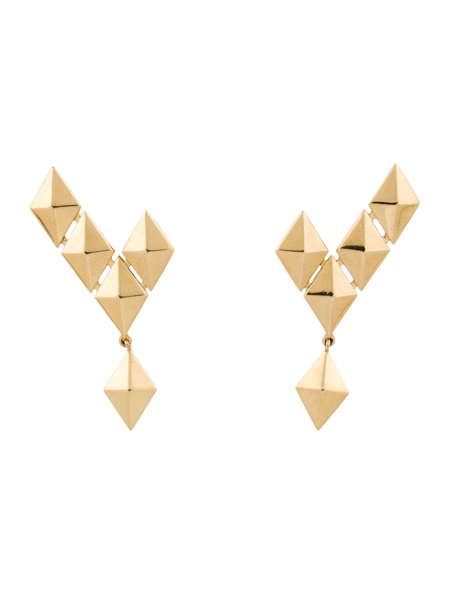 Cadar 18K Python Drop Climber Earrings