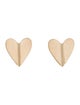 Cadar 18k Endless Wings of Love Folded Heart Stud Earrings