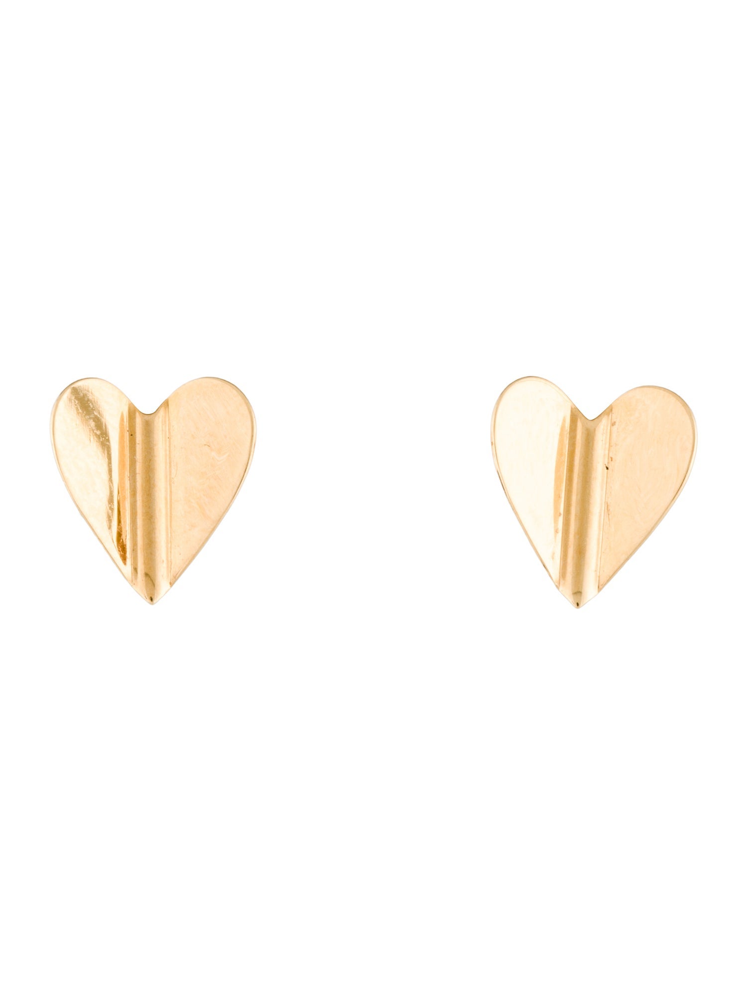 Cadar 18K Wings of Love Heart Stud Earrings