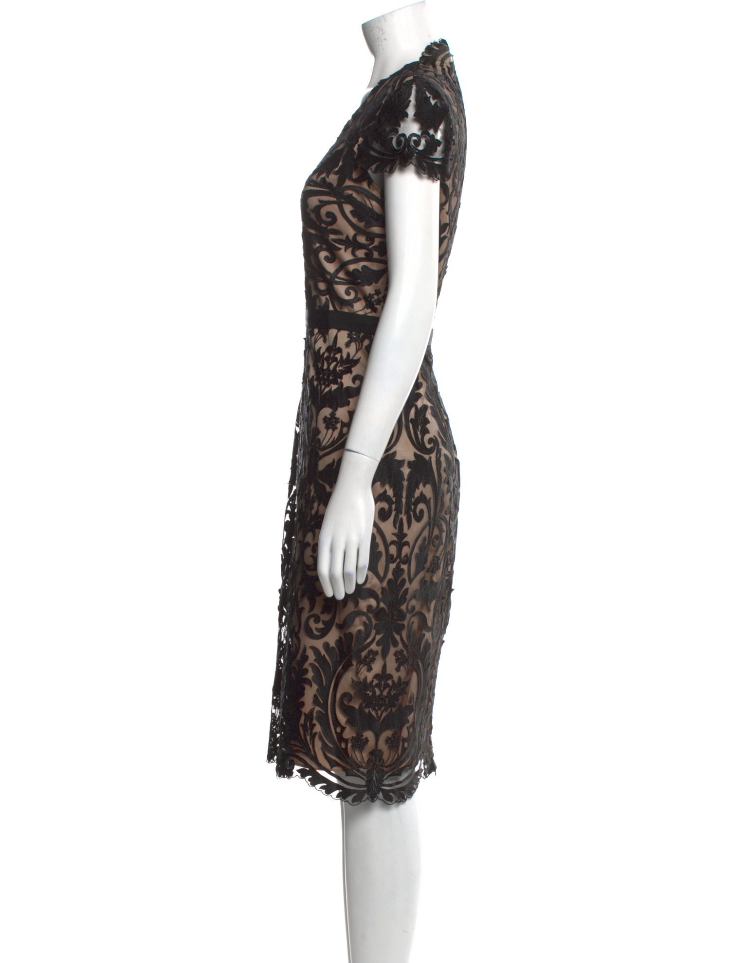 Catherine Deane Lace Pattern Midi Length Dress