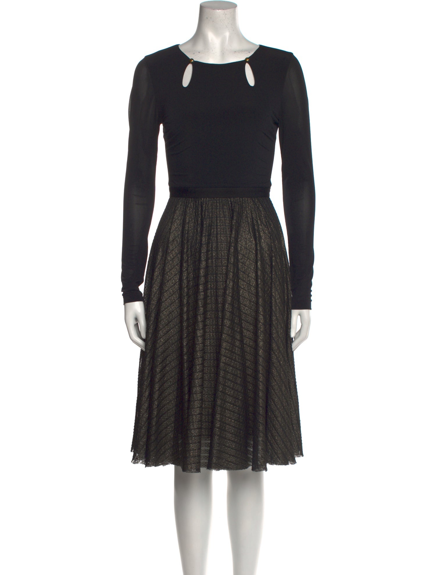 Catherine Deane Bateau Neckline Mini Dress