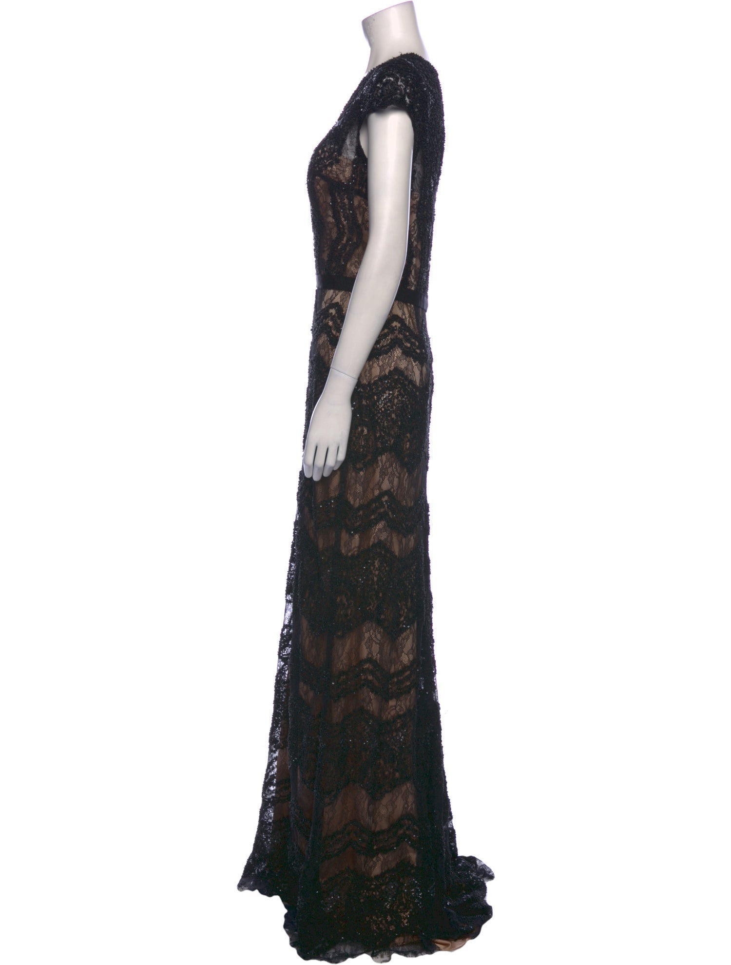 Catherine Deane Lace Pattern Long Dress