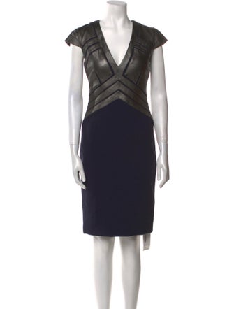 Catherine Deane V-Neck Knee-Length Dress