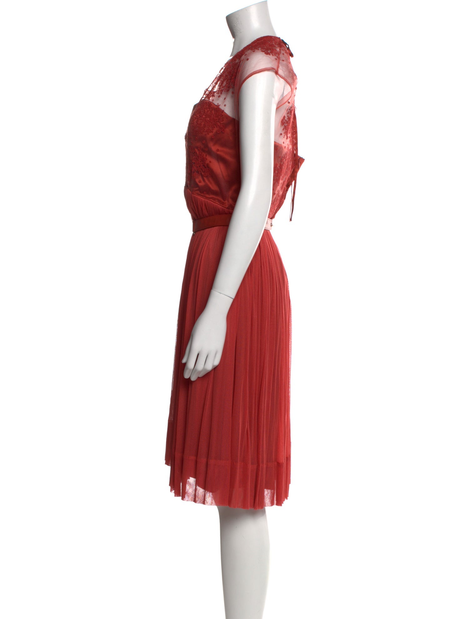 Catherine Deane Square Neckline Midi Length Dress