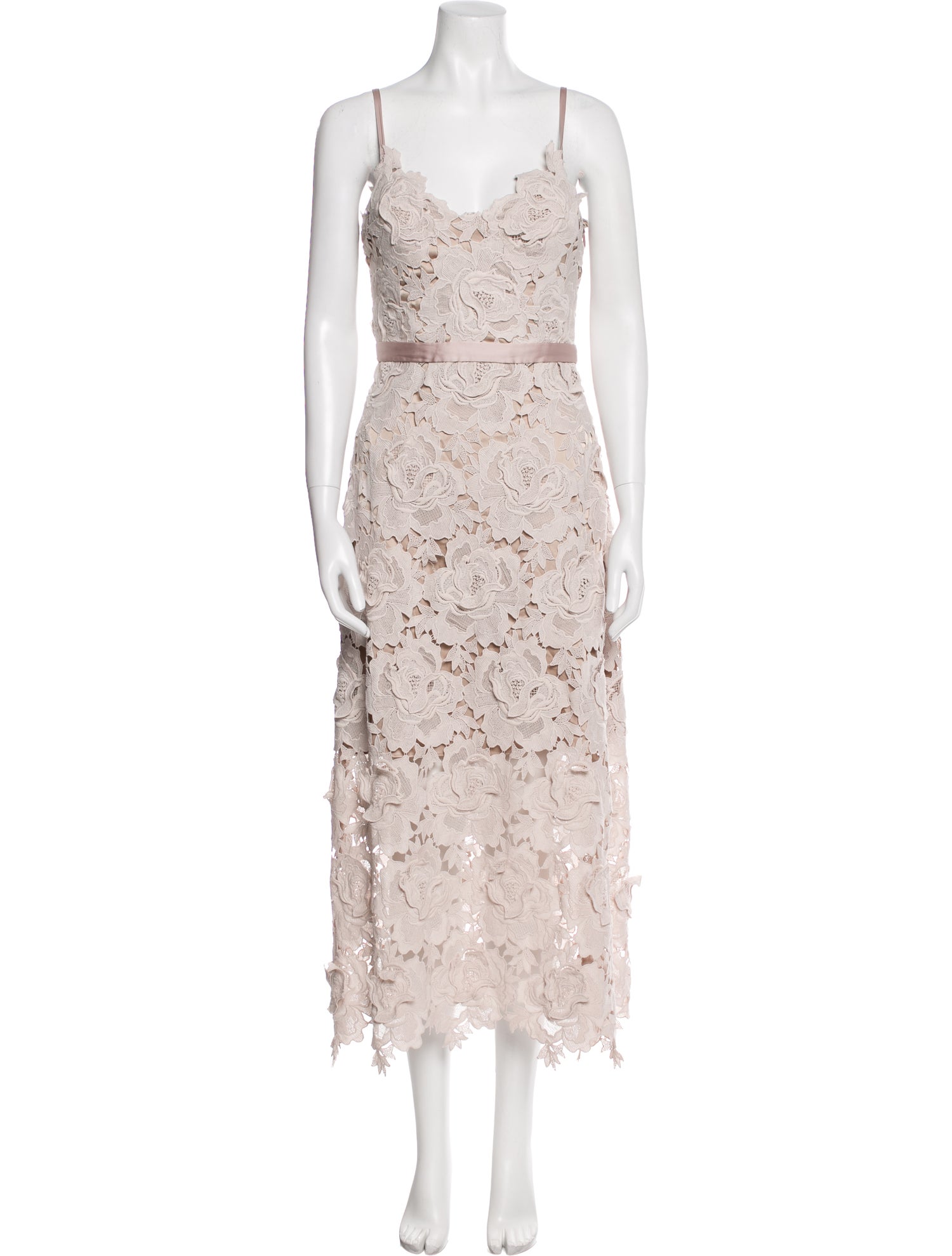 Catherine Deane Lace Pattern Long Dress