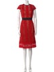 Catherine Deane Colorblock Pattern Knee-Length Dress