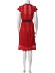 Catherine Deane Colorblock Pattern Knee-Length Dress