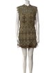 Catherine Deane Lace Pattern Mini Dress