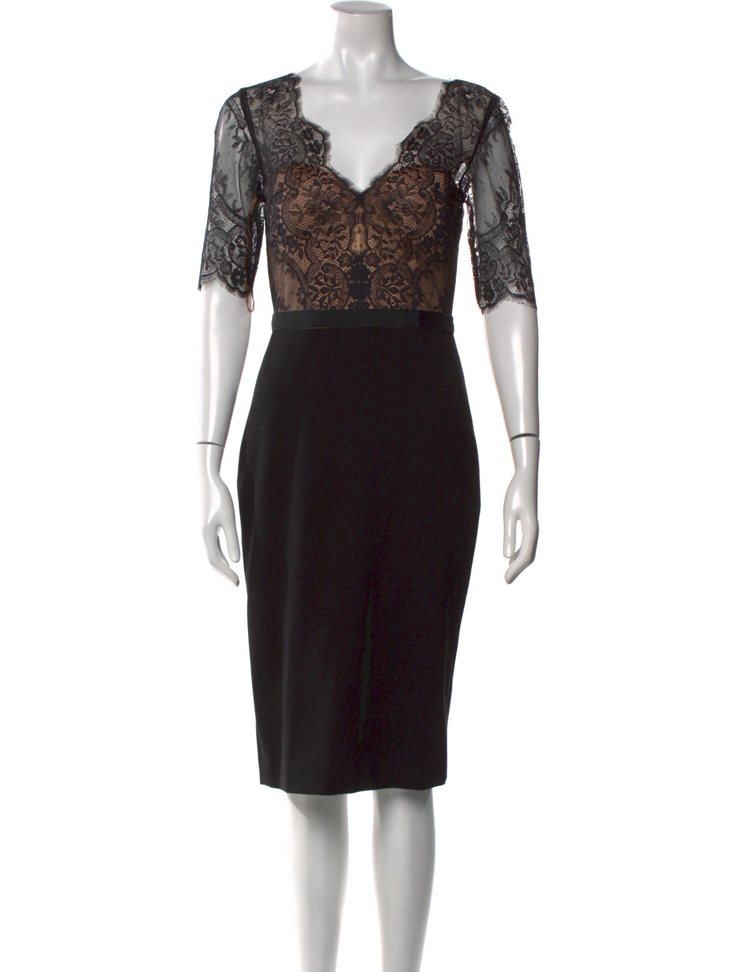 Catherine Deane Lace Pattern Knee-Length Dress