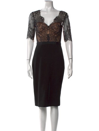 Catherine Deane Lace Pattern Knee-Length Dress